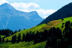 Bilderbuch-Ausblick aus dem Zimmer